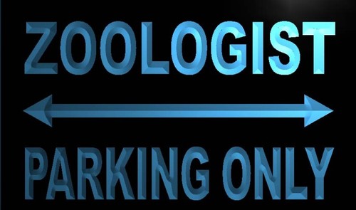 Zoologist Parking Only Neon Light Sign